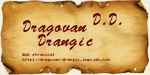 Dragovan Drangić vizit kartica